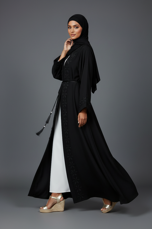 The Noir Jasmine Abaya