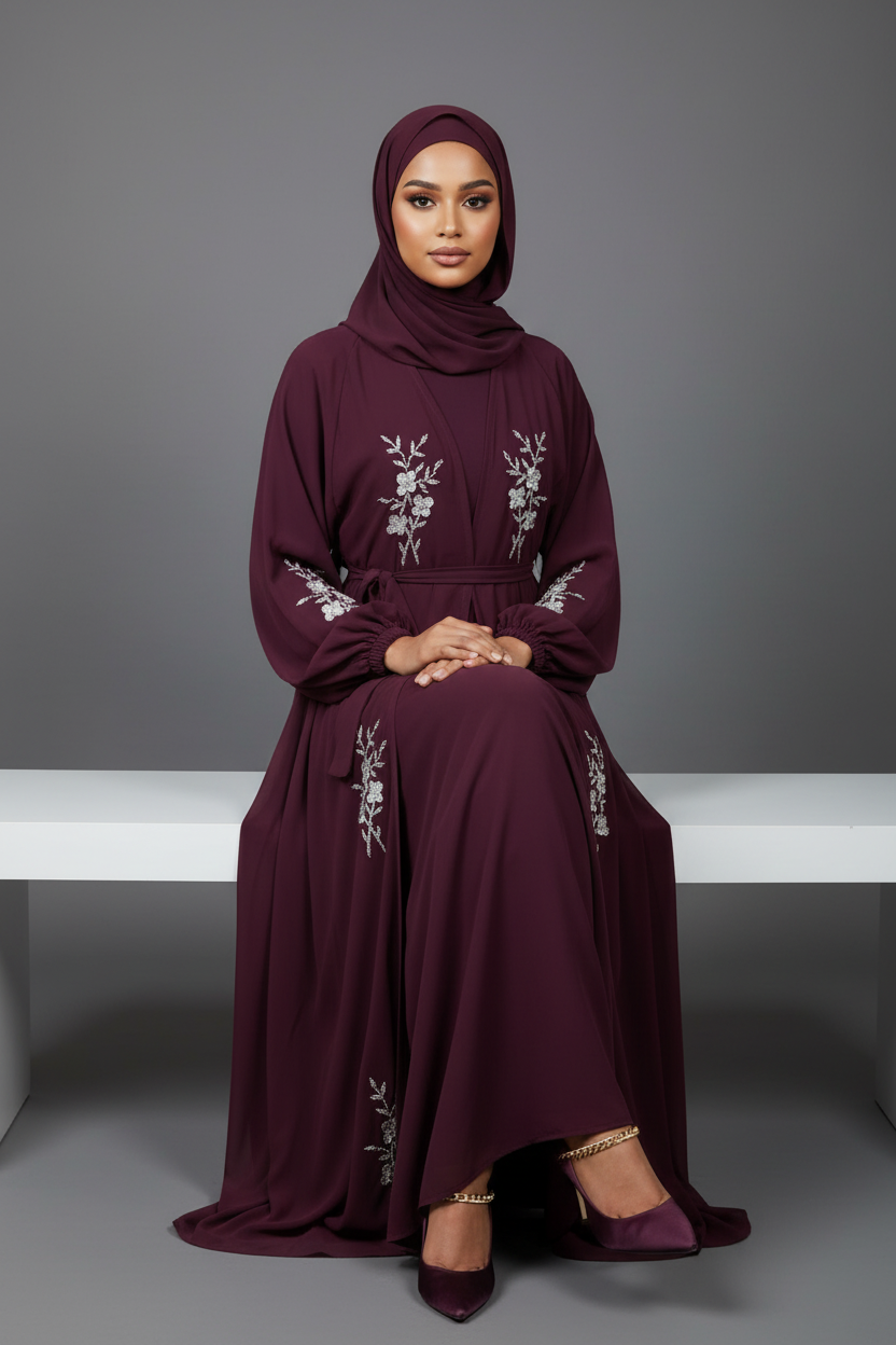 The Plum Blossom Abaya