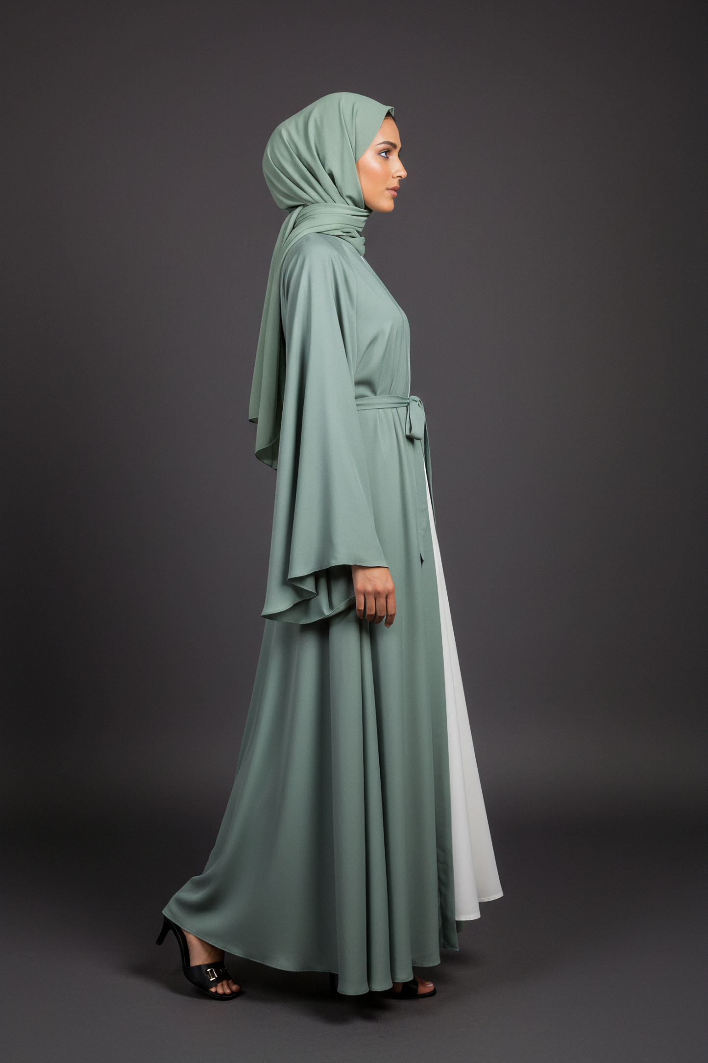The Kyoto Abaya in Celadon