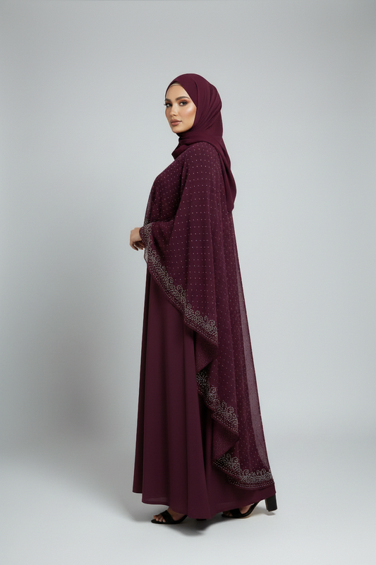 The Mulberry Signature Cape Abaya