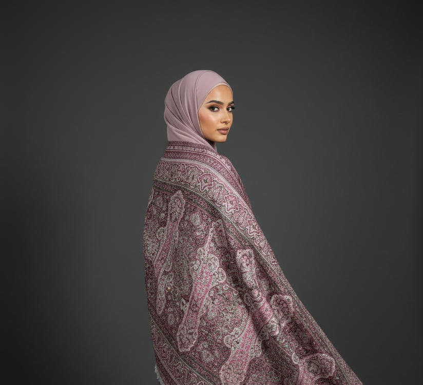 The Mauve Persian Pashmina Abaya