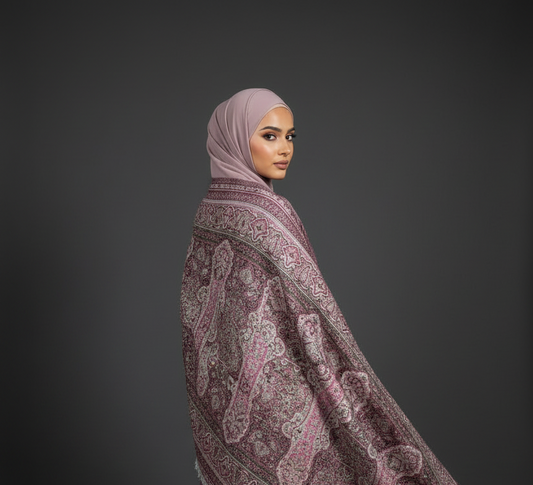 The Mauve Persian Pashmina Abaya