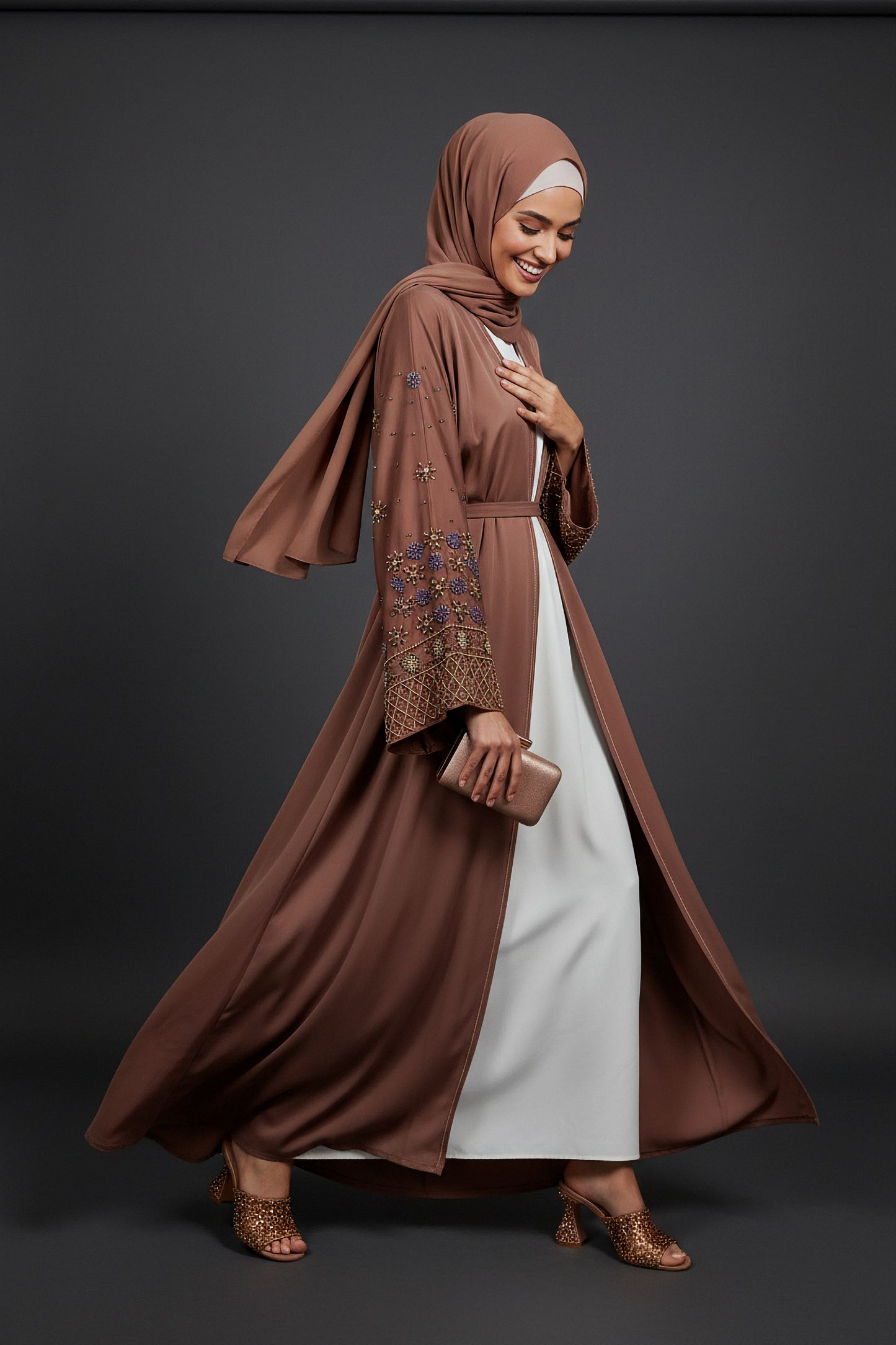 The Cinnamon Bloom Abaya