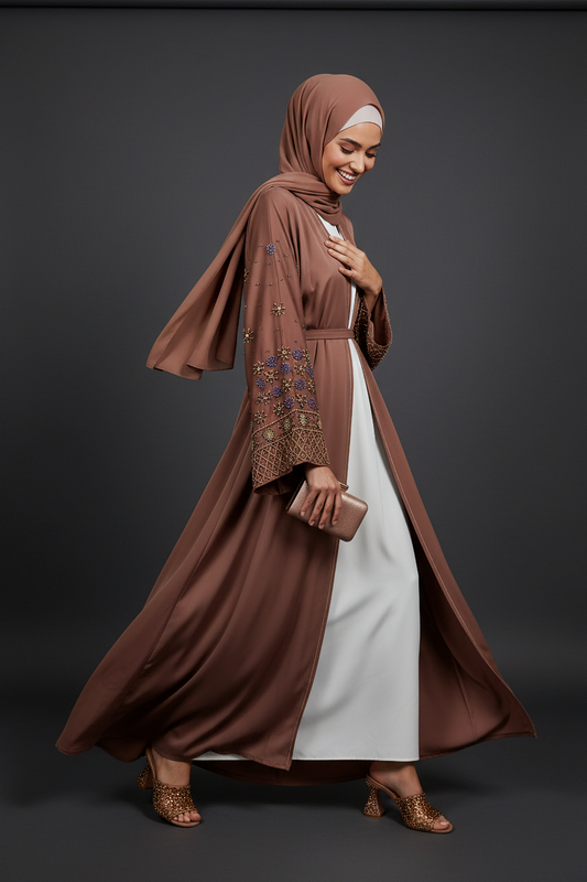 The Cinnamon Bloom Abaya