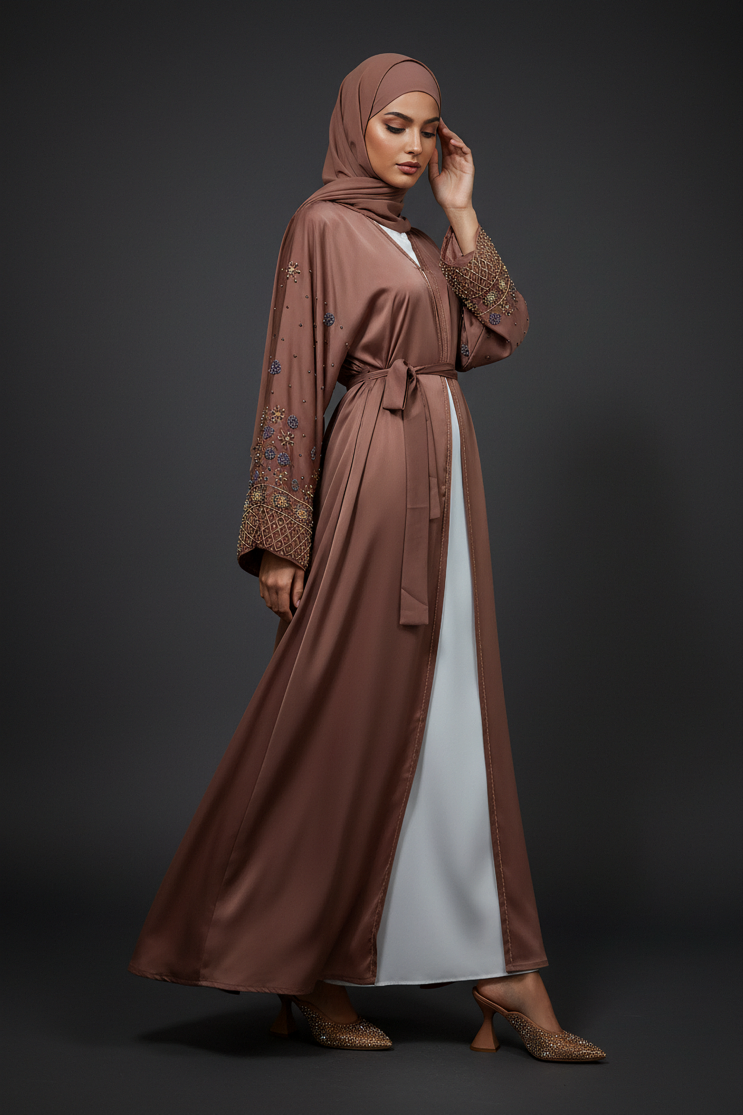 The Cinnamon Bloom Abaya