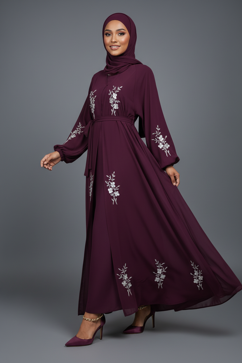 The Plum Blossom Abaya