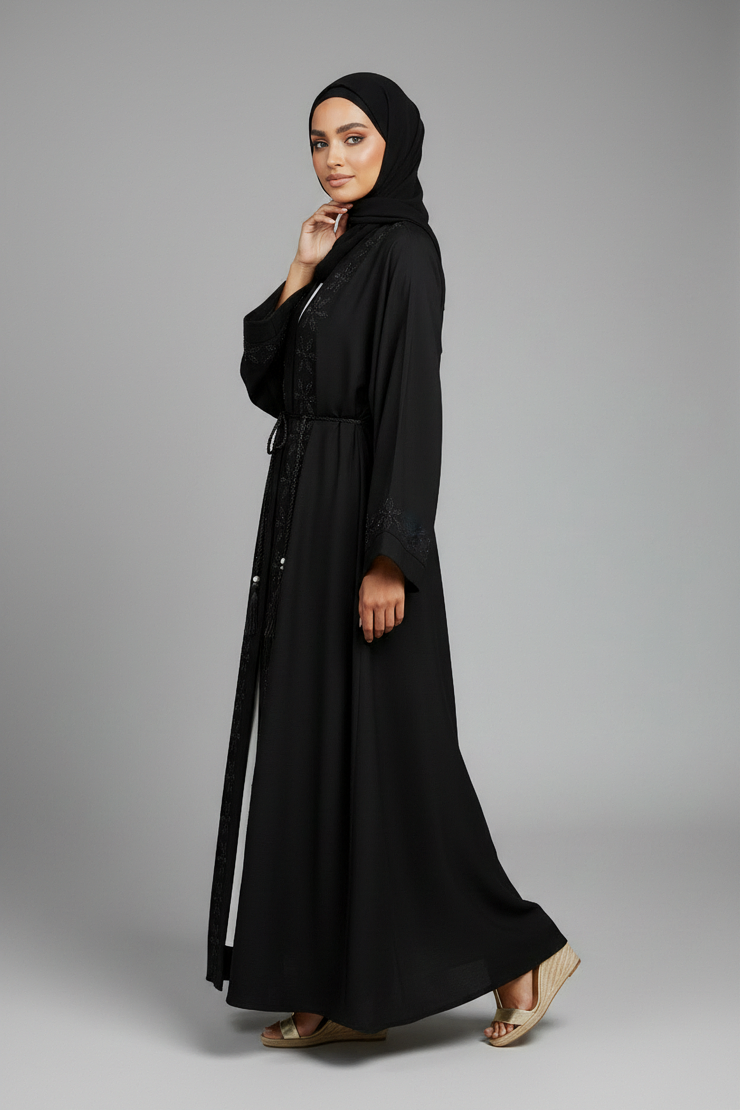The Noir Jasmine Abaya