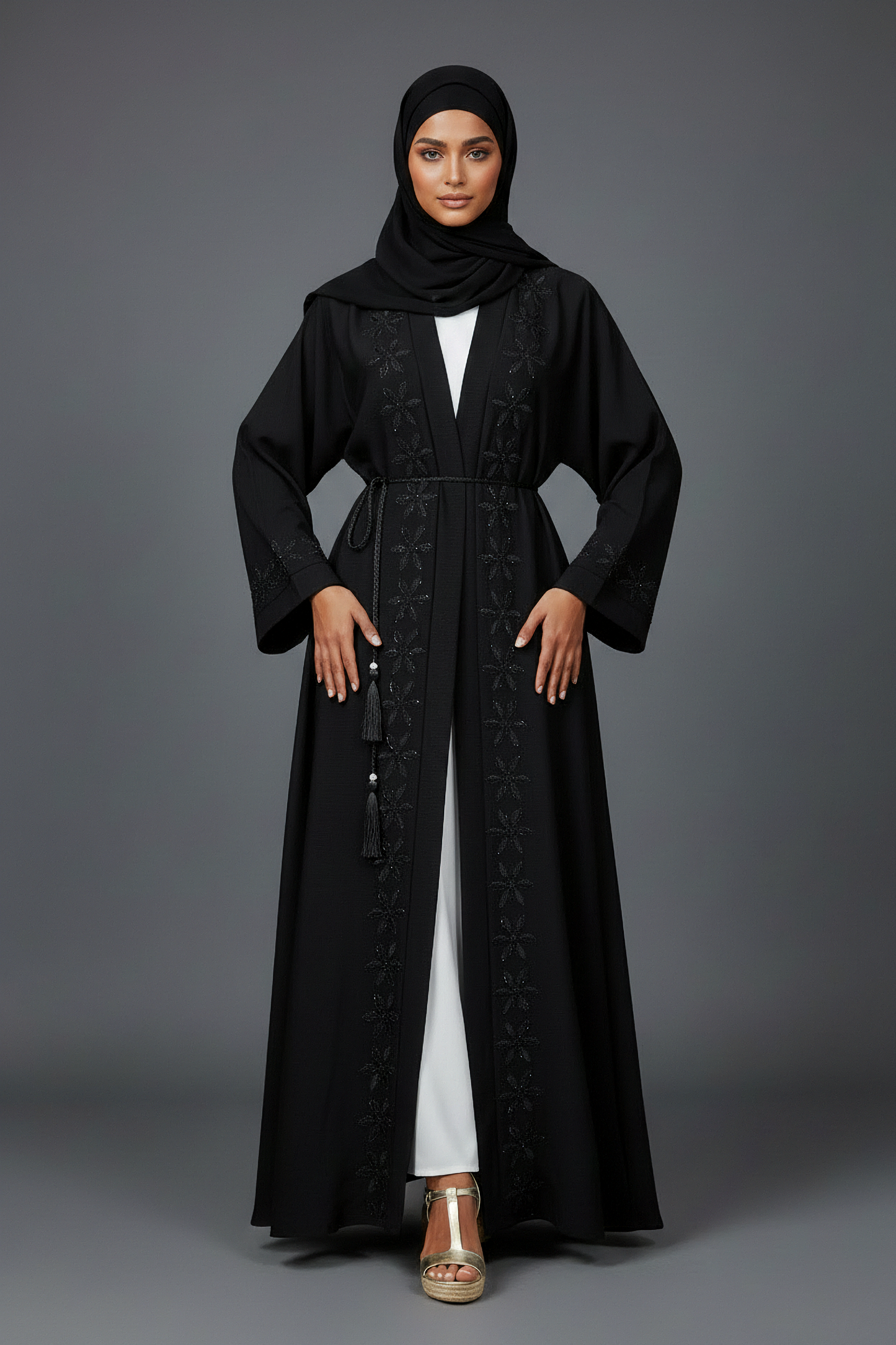 The Noir Jasmine Abaya