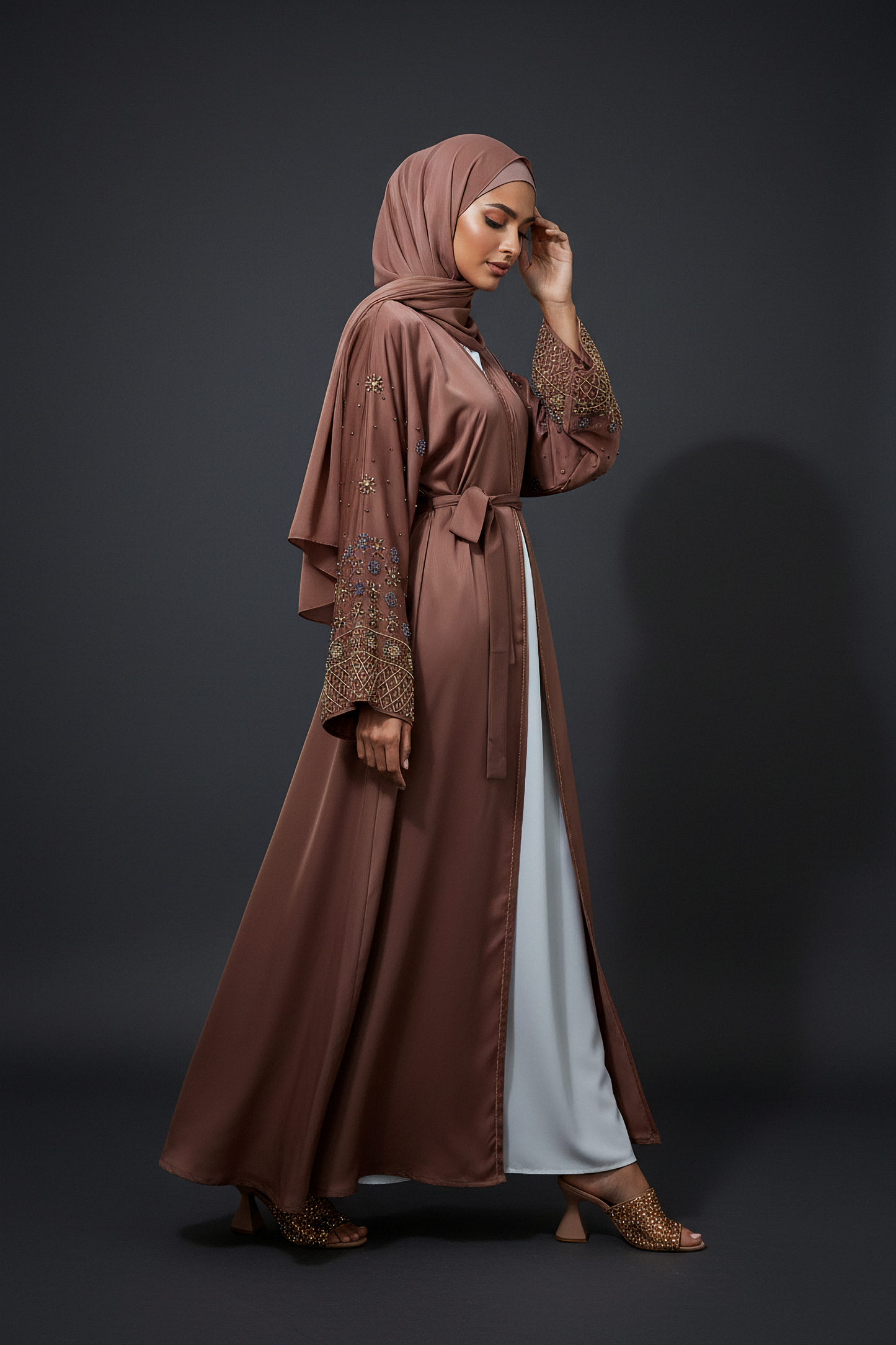 The Cinnamon Bloom Abaya