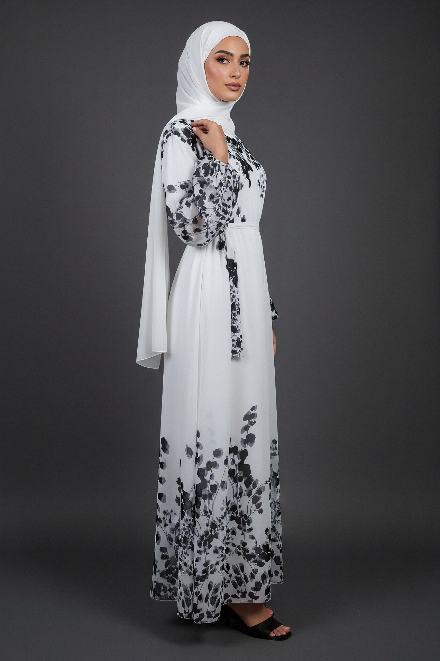 The Ink Blossom Abaya
