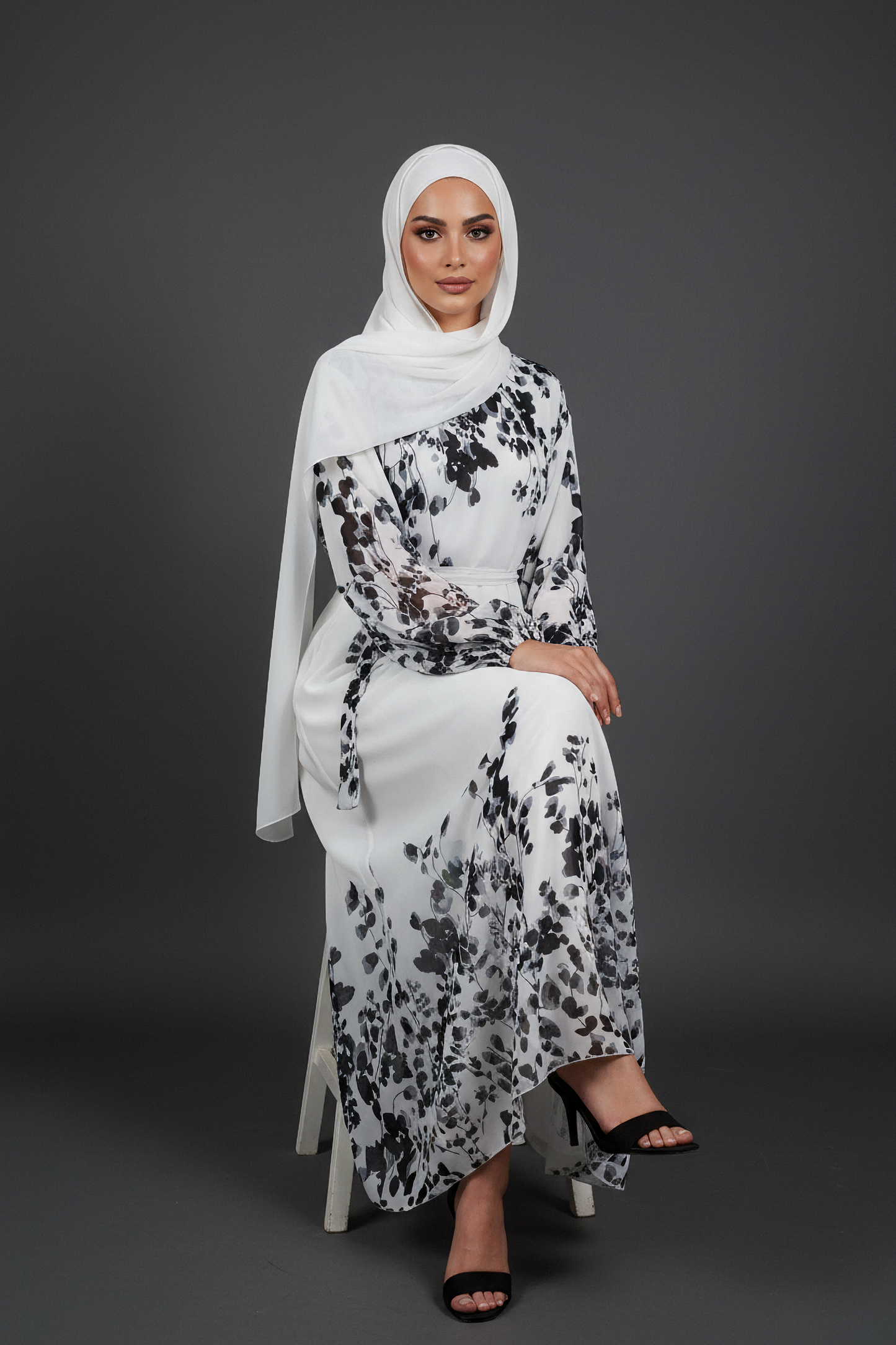 The Ink Blossom Abaya