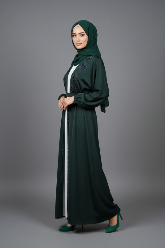 Verdant Elegance Abaya