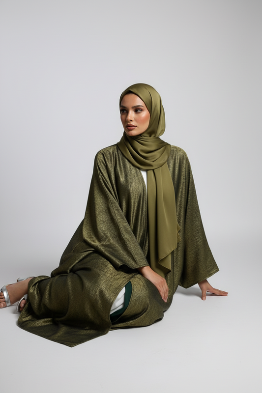 olive green abaya1