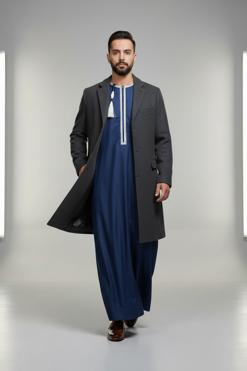Navy Elegance Thobe