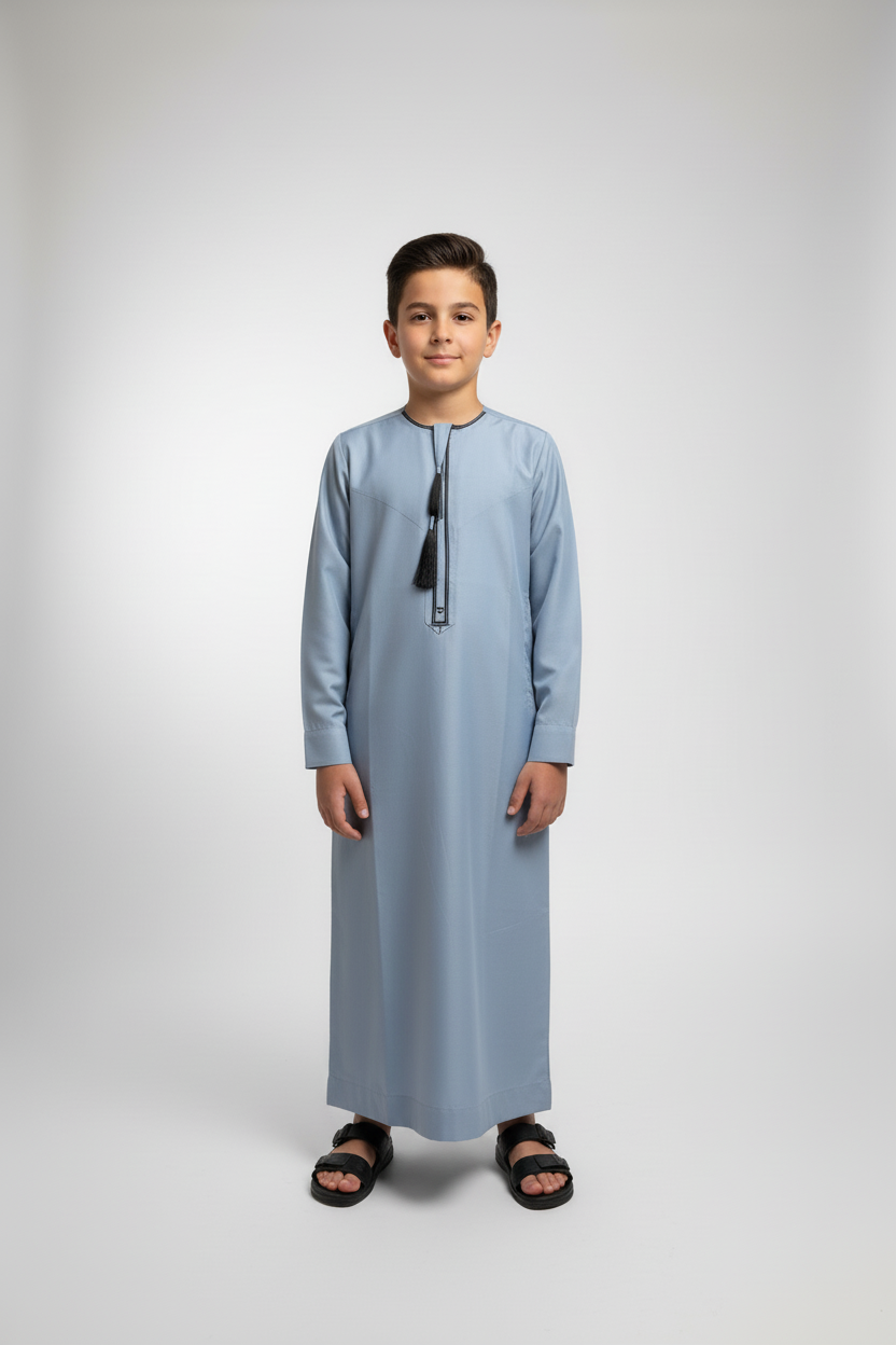 Boys Emirati Light Blue Thobe