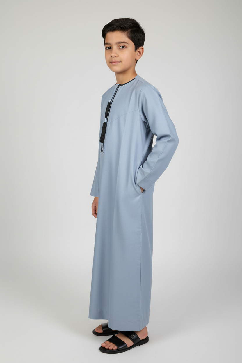 Boys Emirati Light Blue Thobe