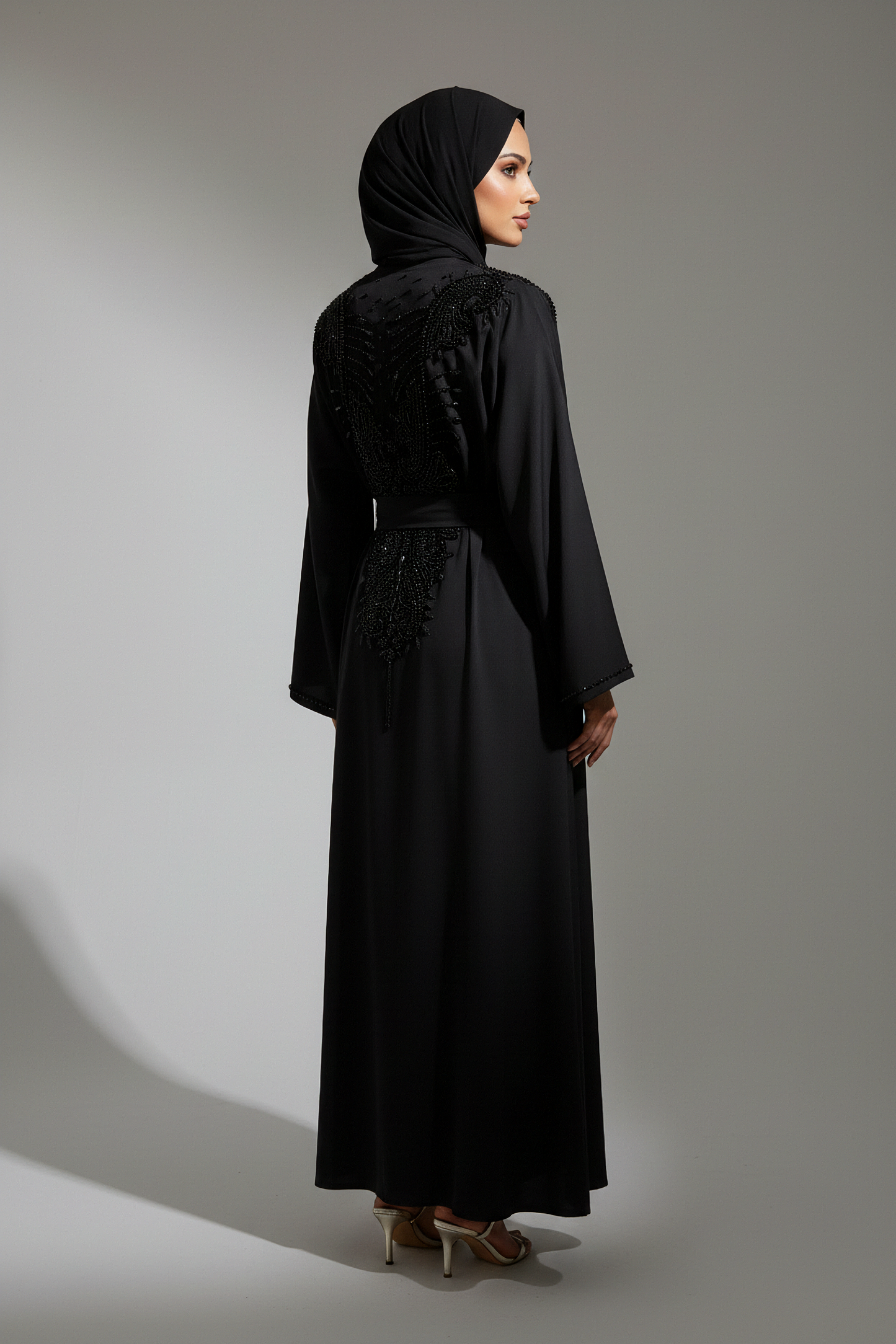 The Black Orchid Abaya