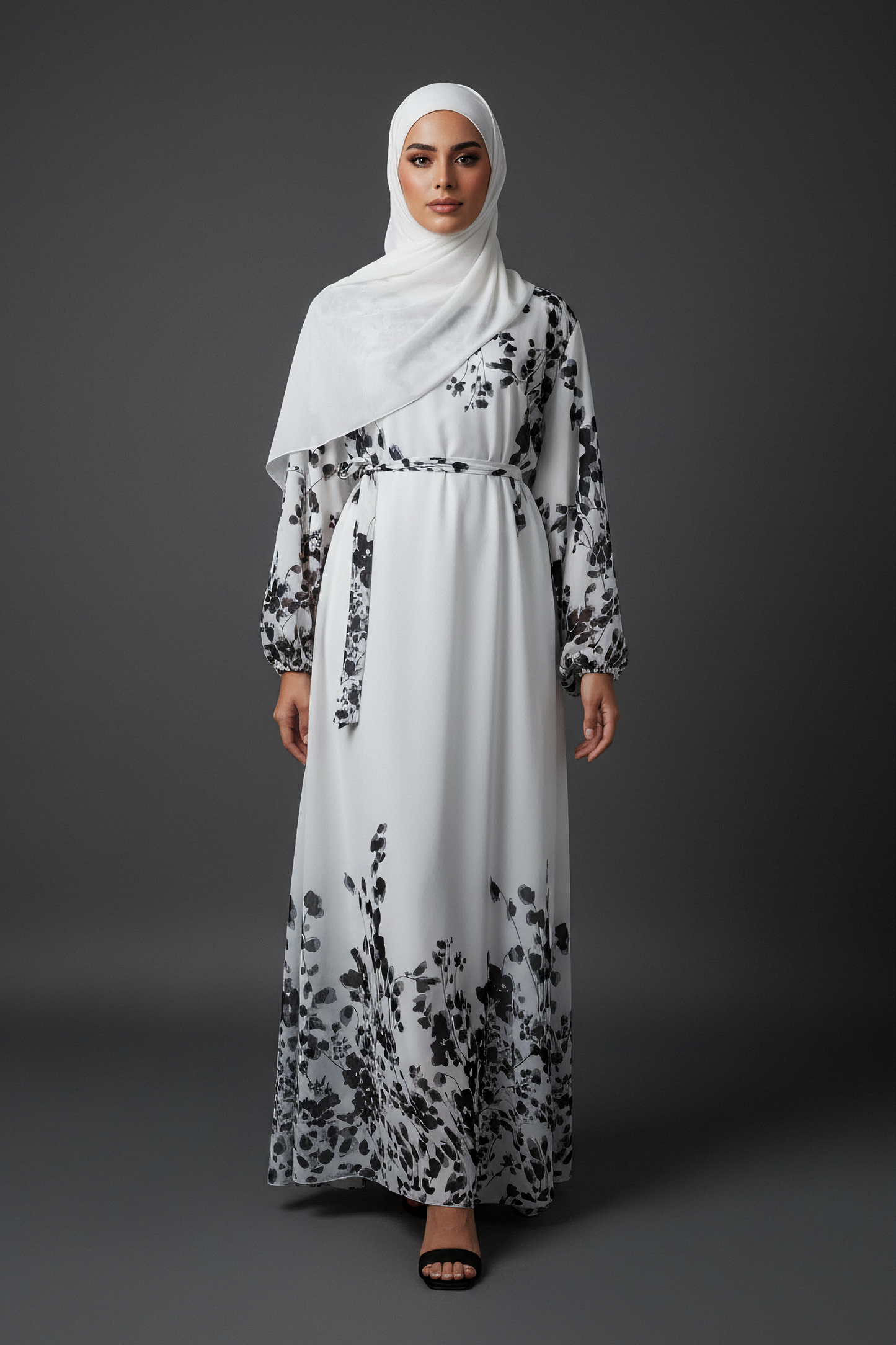 The Ink Blossom Abaya