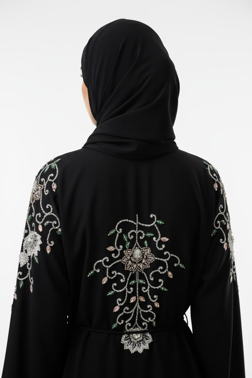 Moonlit Crystal Abaya