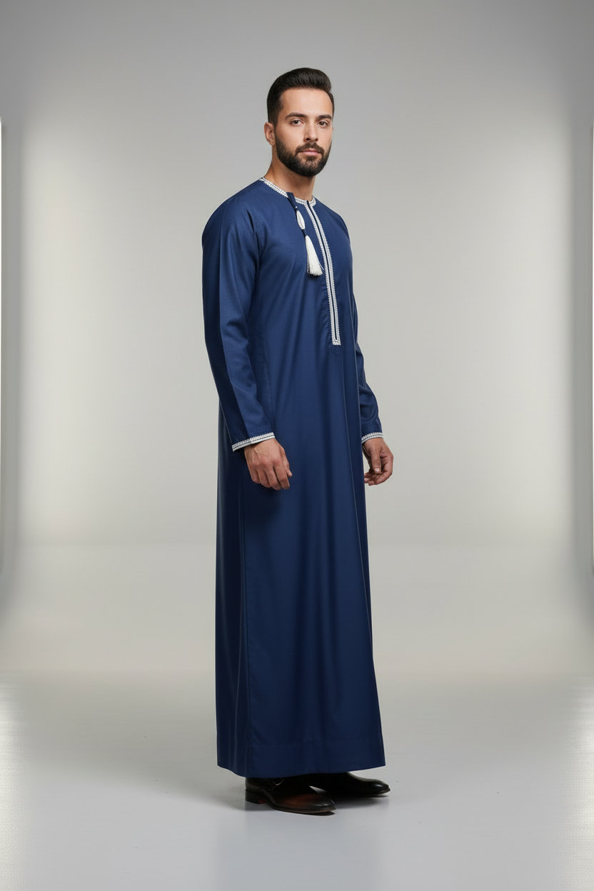 Navy Elegance Thobe