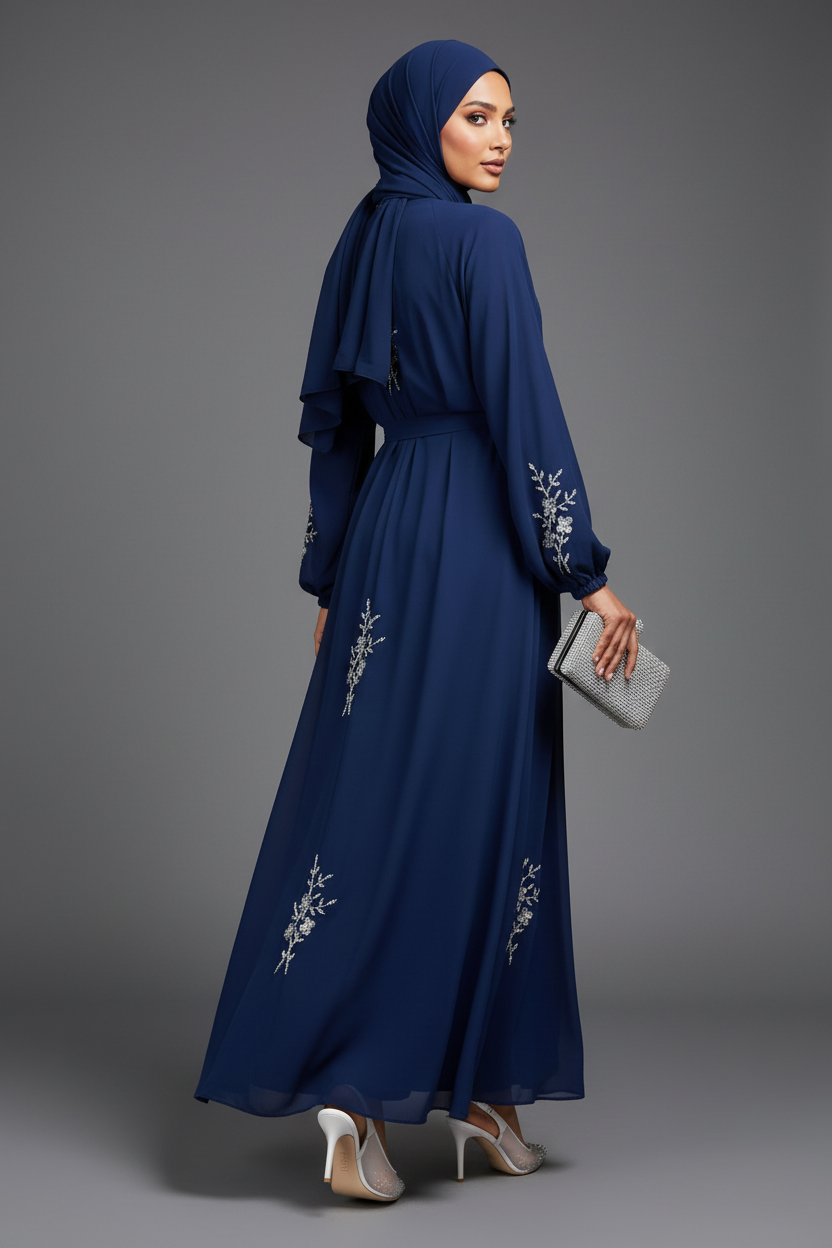 Navy Abaya2