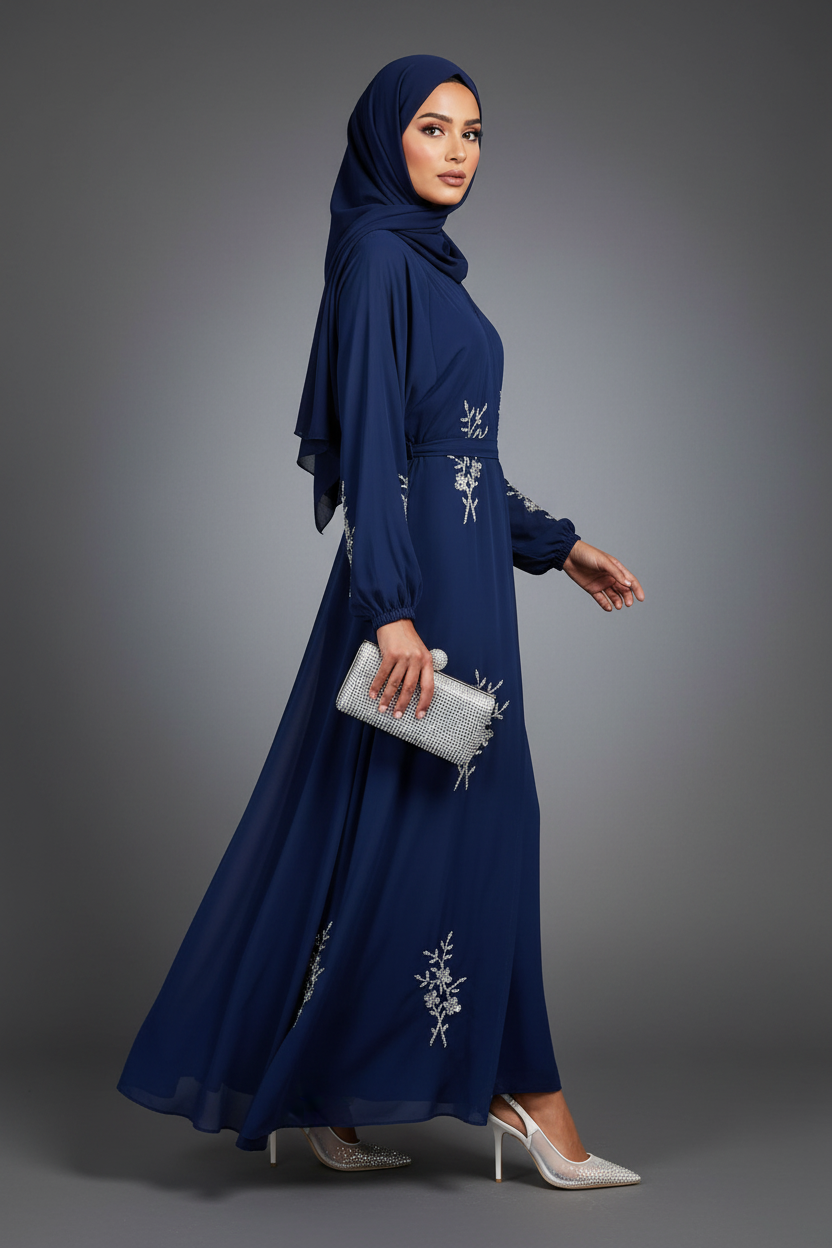 Navy Abaya