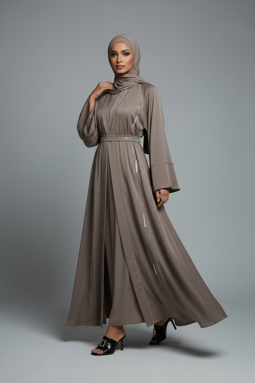 Crystal Drape Abaya