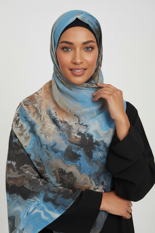 Ocean Blue & Sand Watercolour1