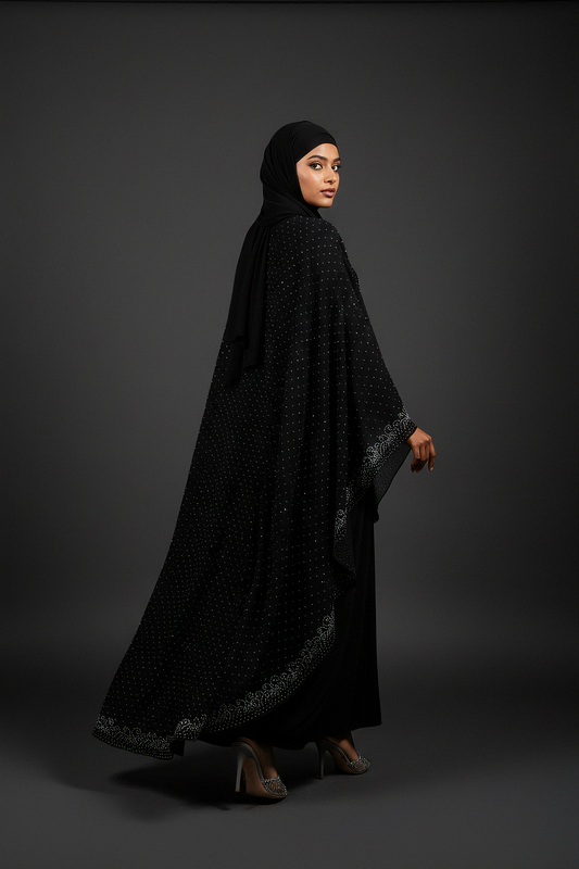 Black Signature Cape Abaya