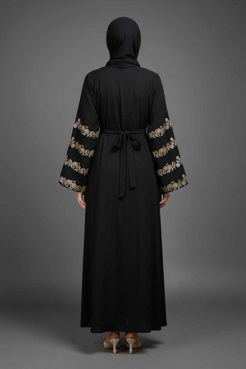 The Onyx Rose Abaya