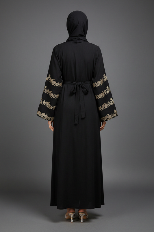 The Onyx Rose Abaya