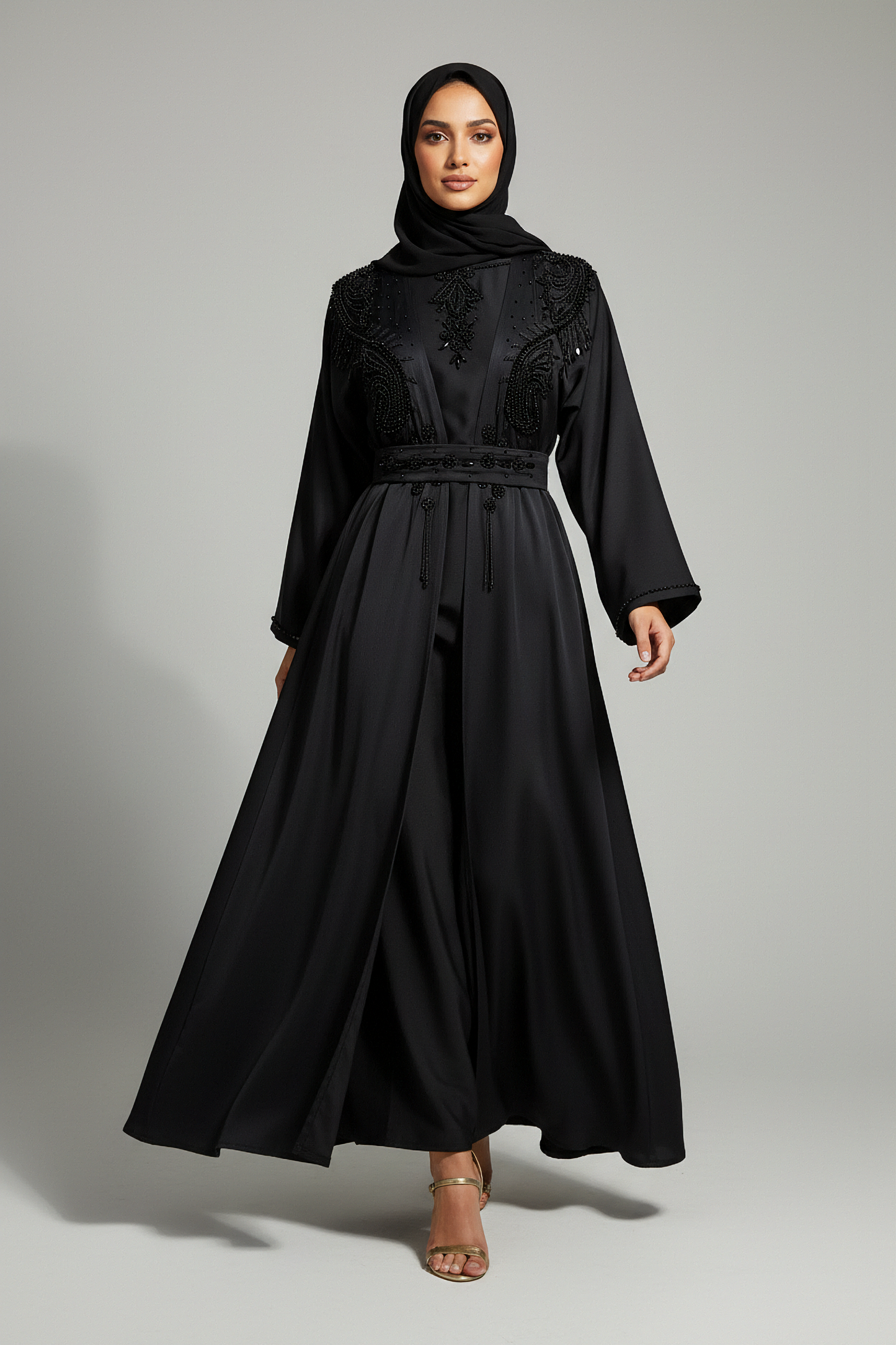 The Black Orchid Abaya
