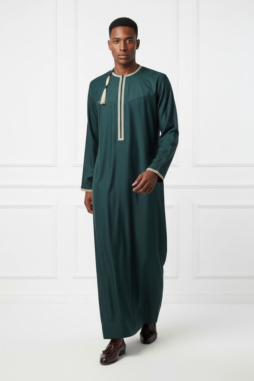 Emerald Green Elegance Thobe