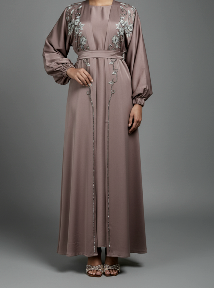 The Opulent Abaya in Mink