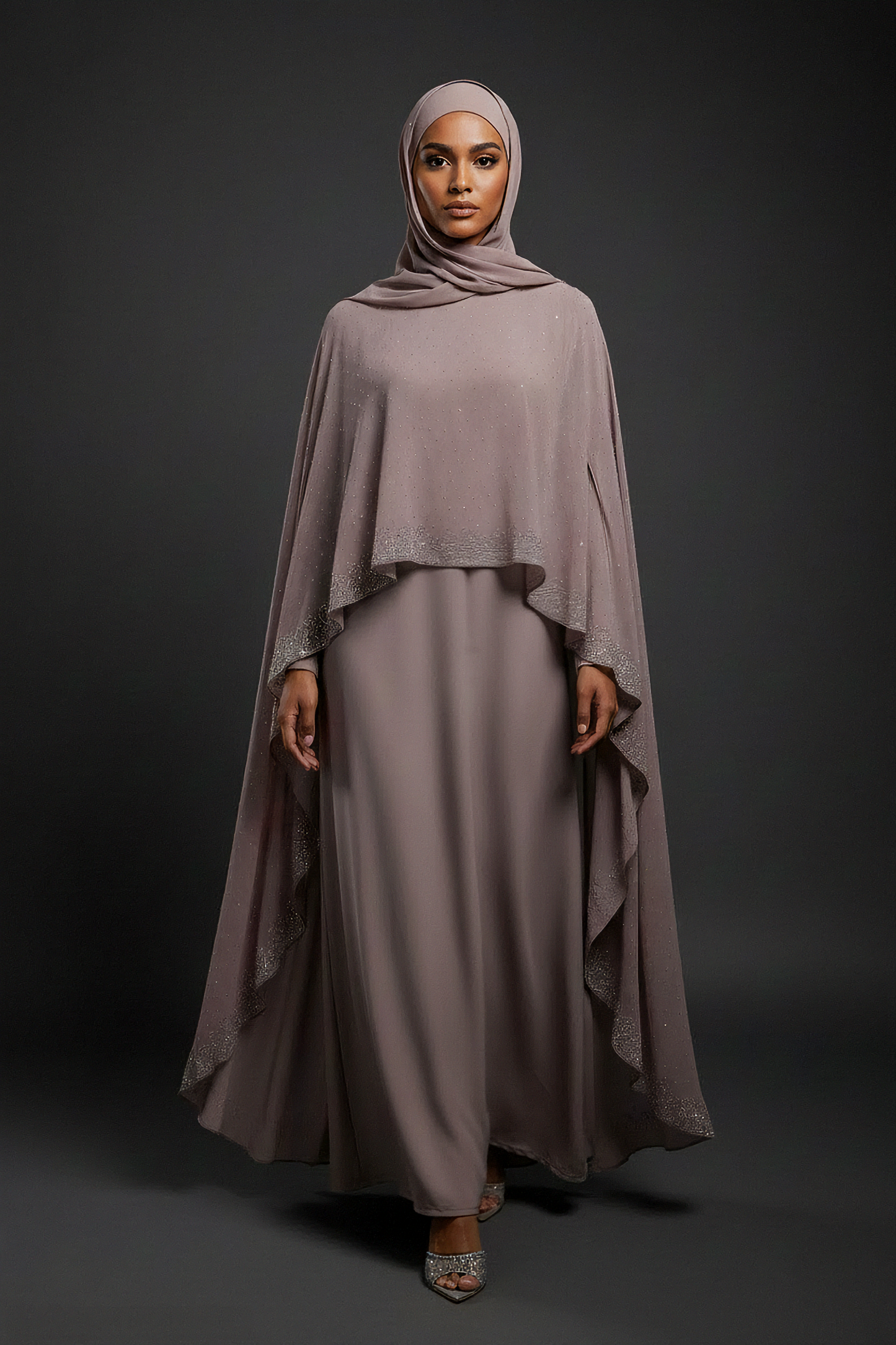 The Petal Signature Cape Abaya