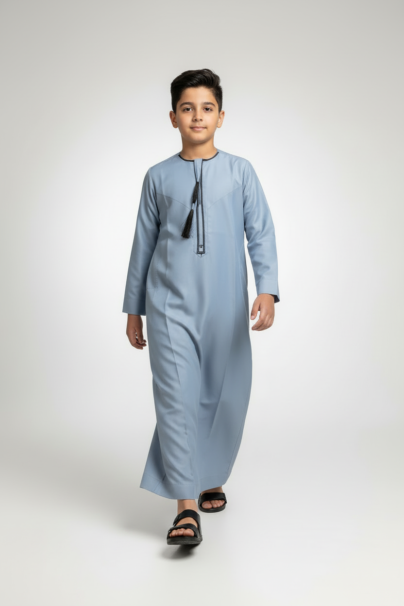 Boys Emirati Light Blue Thobe