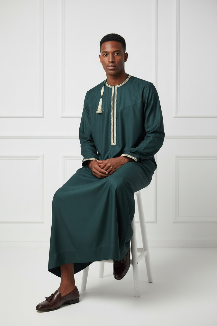 Emerald Green Elegance Thobe