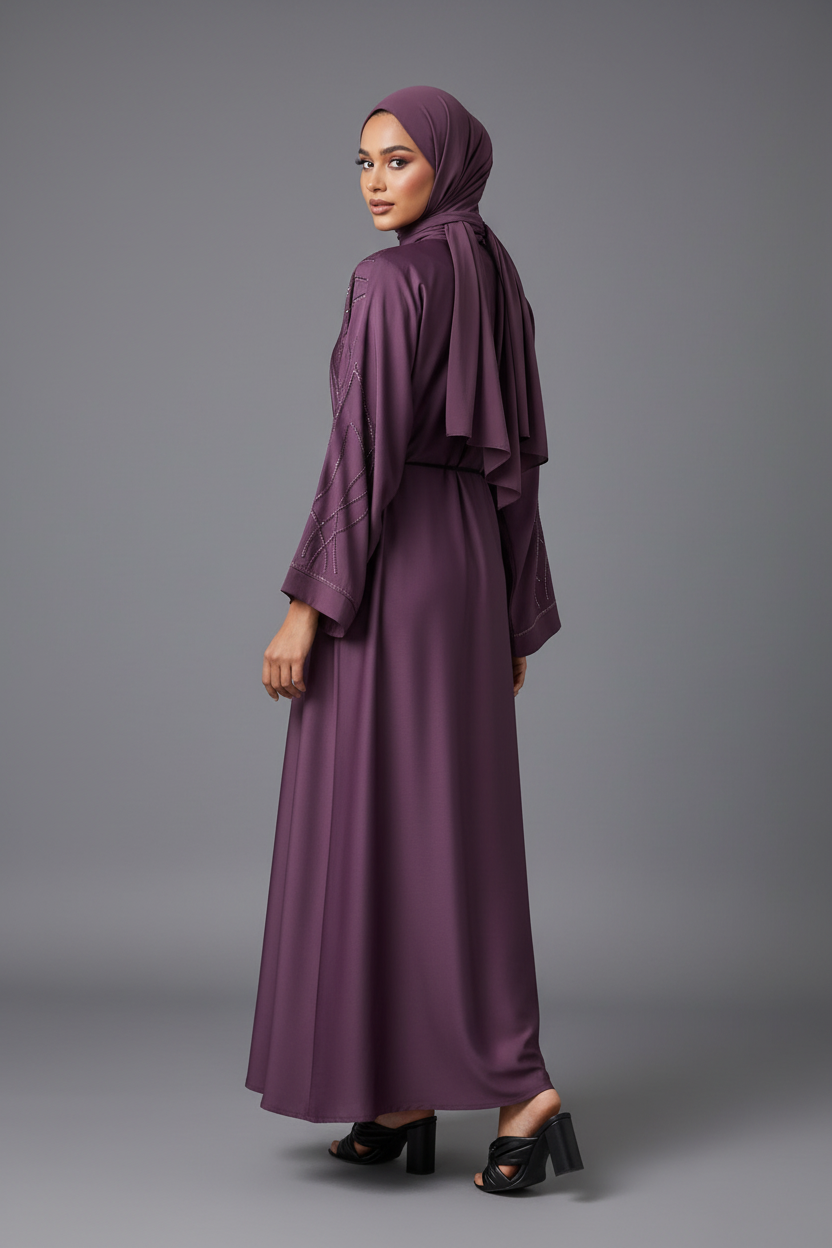 The Violet Lumière Abaya