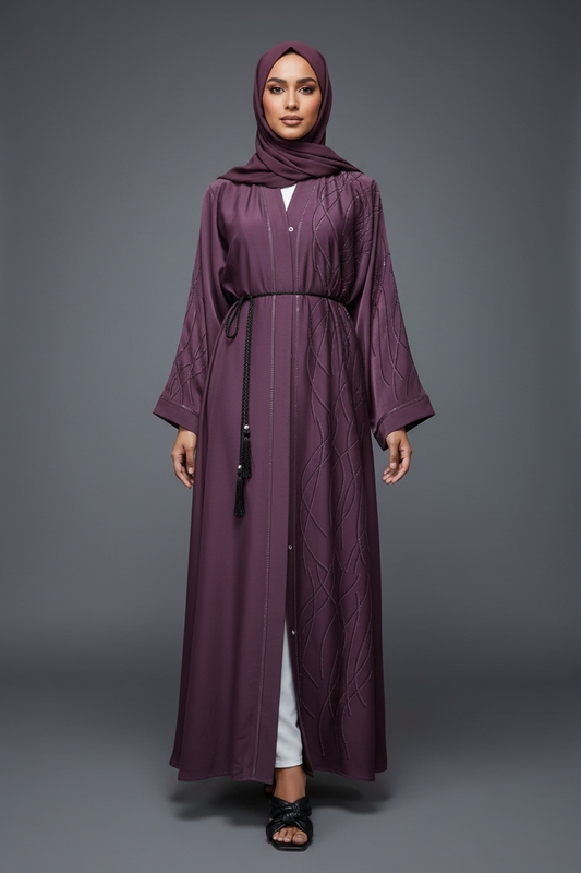 The Violet Lumière Abaya