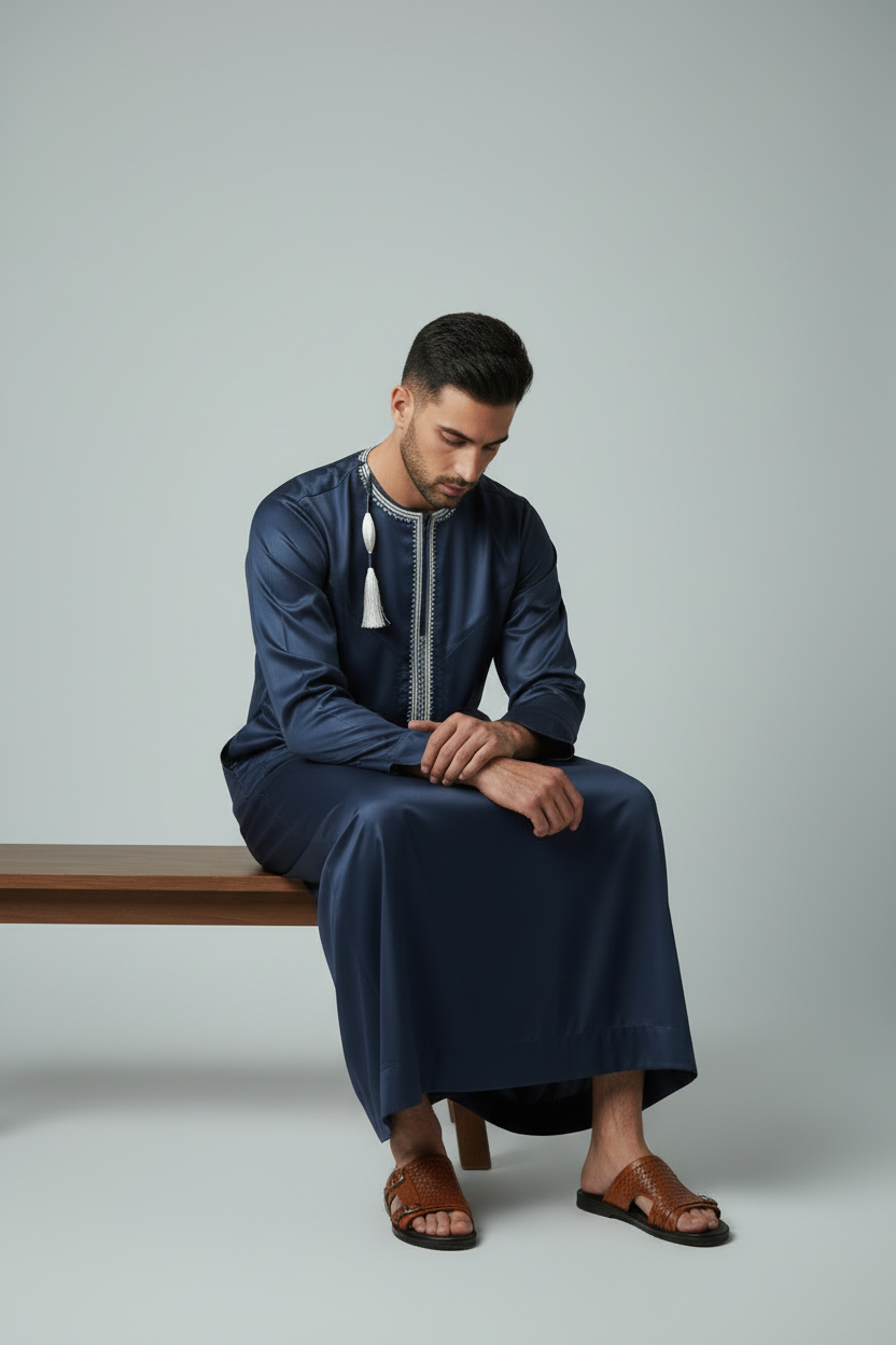 Midnight Lustre Emirati Thobe