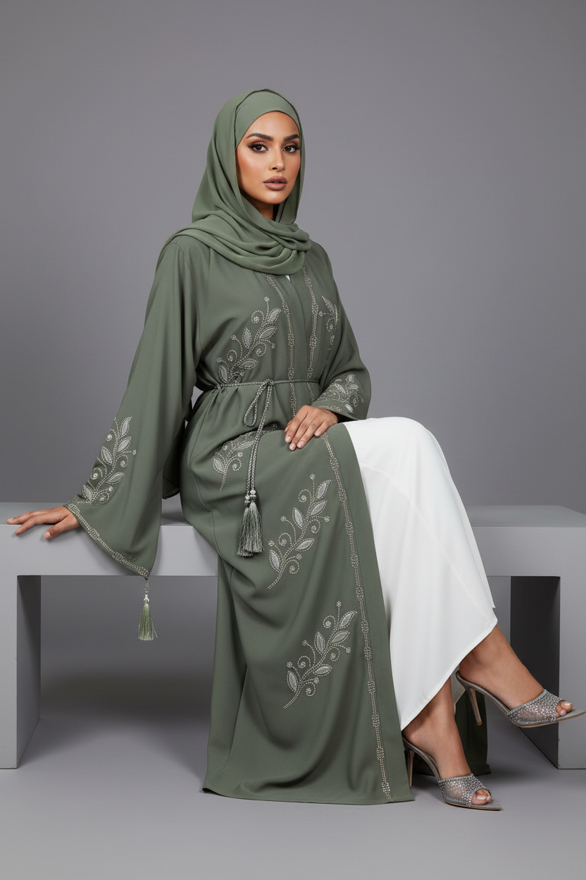 Sage Abaya 4
