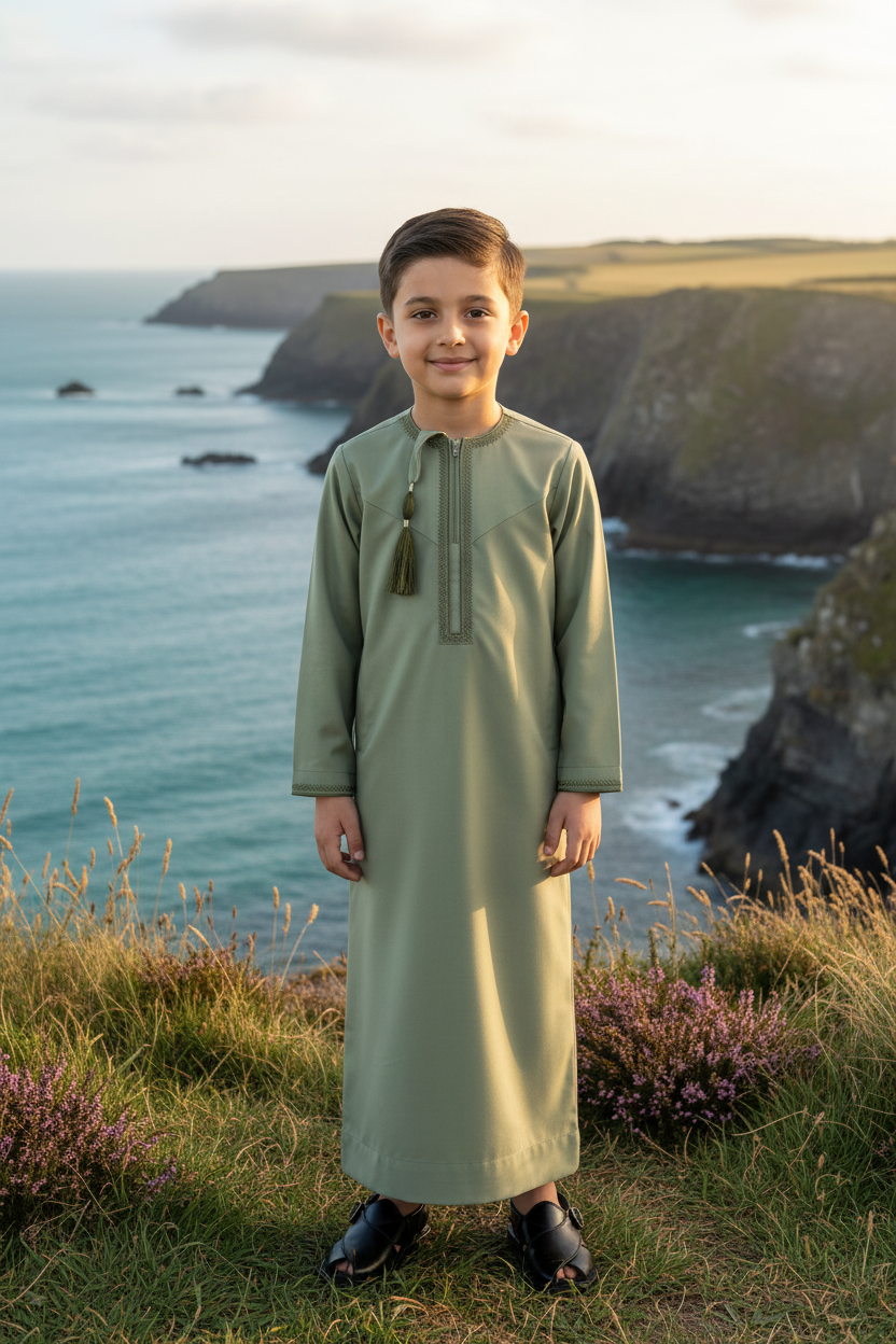 Sage Green Thobe Cornwall2
