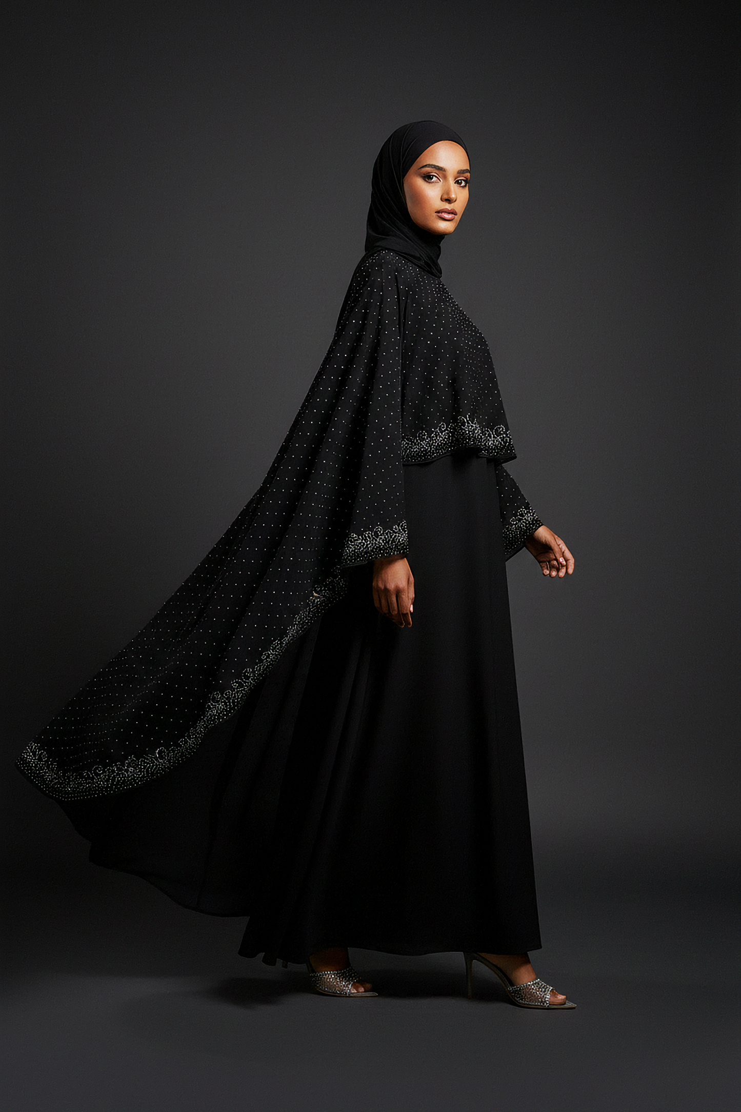 Black Signature Cape Abaya