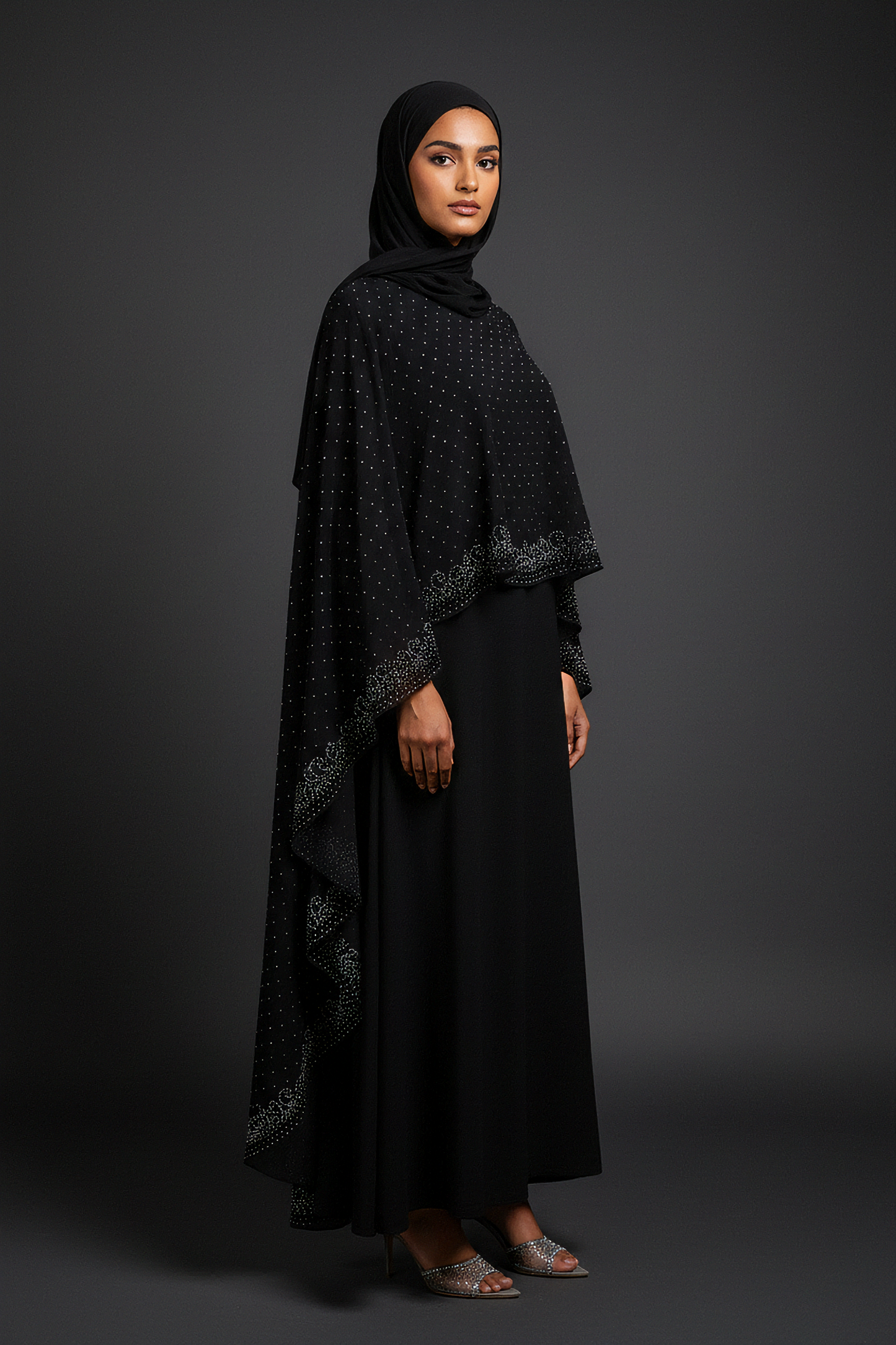 Black Signature Cape Abaya