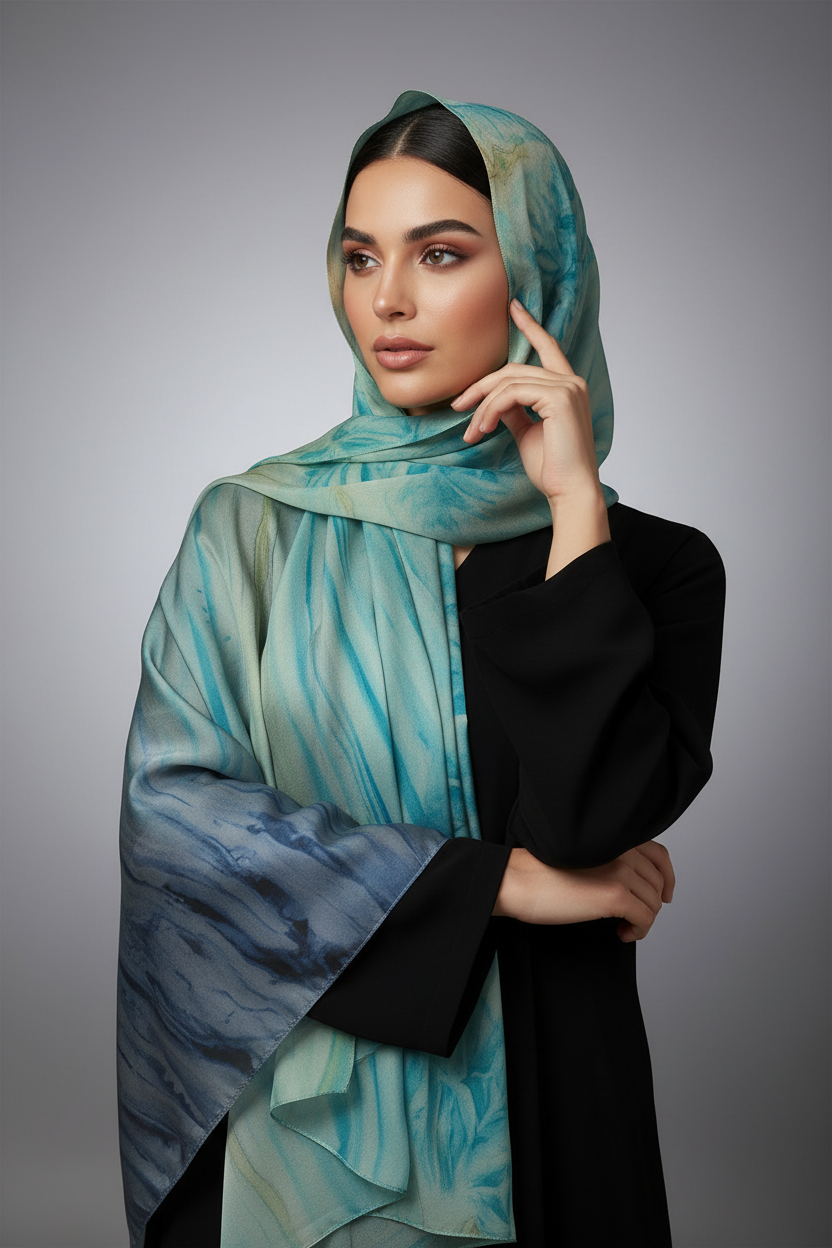 teal hijab