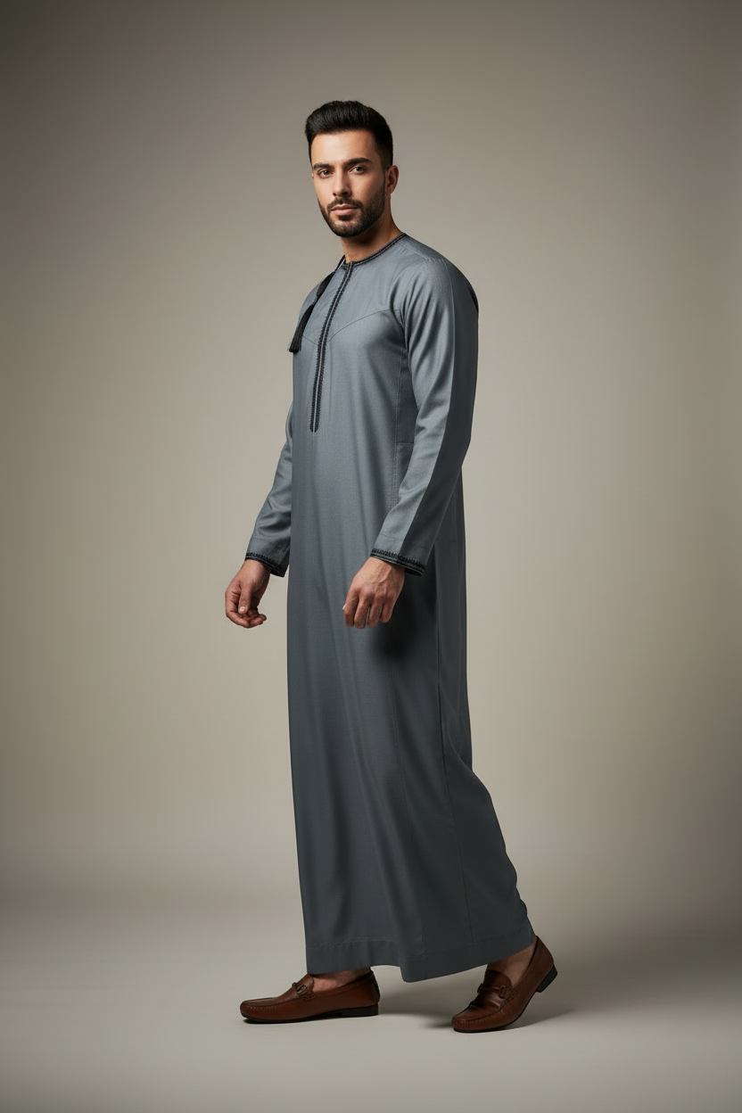 Charcoal Elegance Thobe