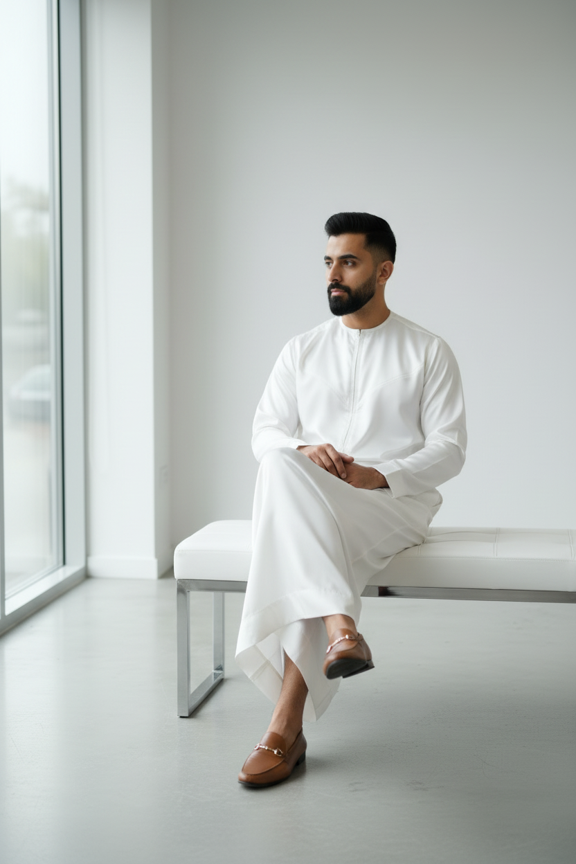 White Emirati Thobe