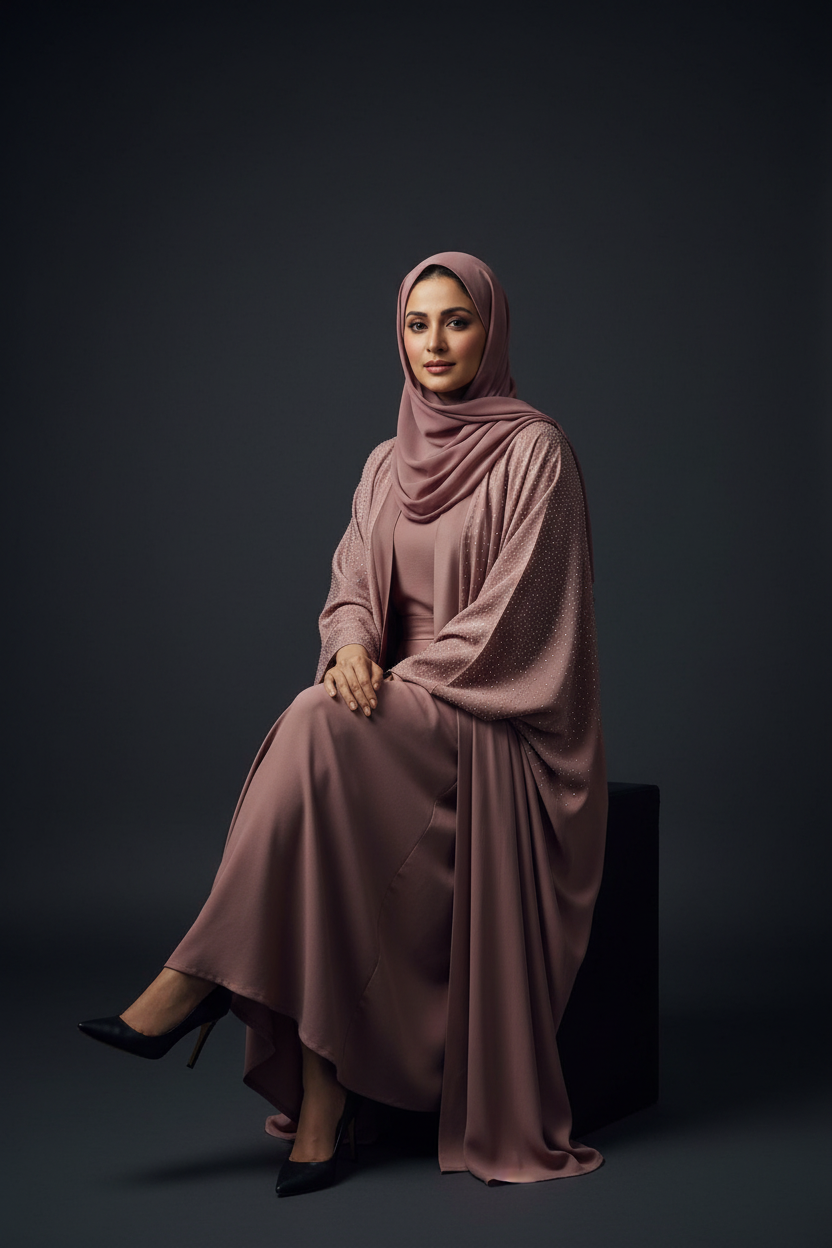 Sahara Rose Abaya